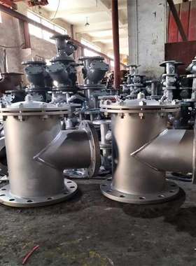 不锈钢316L 直流式T型过滤器 SRT-10RL 管道微孔过滤器 DN125