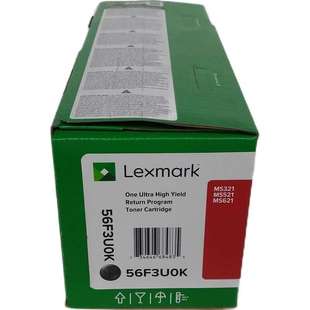 利盟56F3U0K/00K原装粉盒 MS321/MS521/MS621K版打印机 银行专用