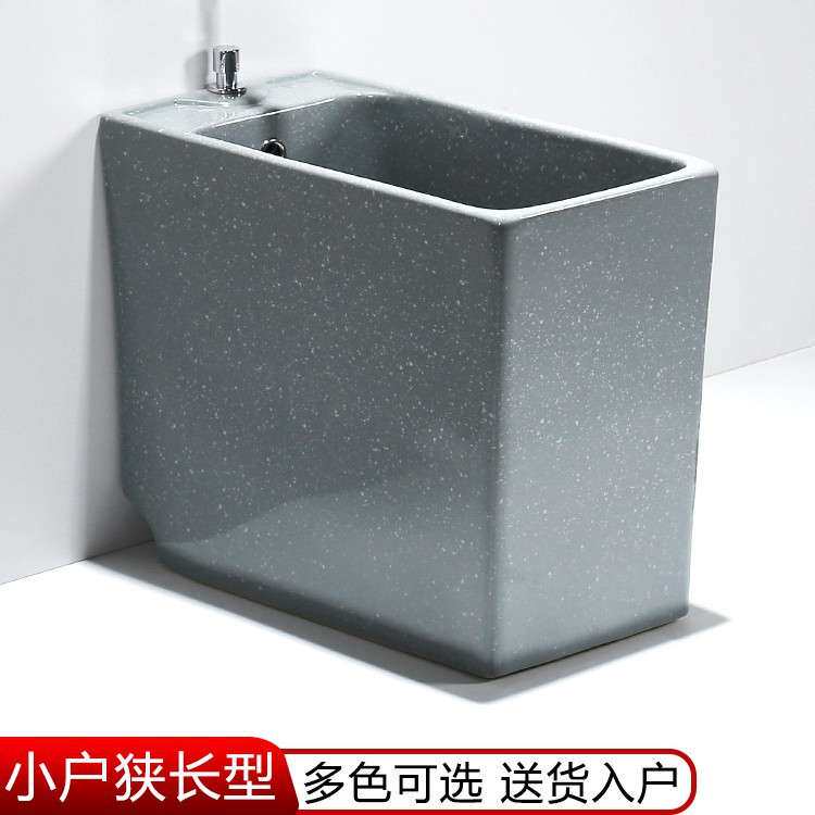 长方狭长小号地拖桶拖把池彩色阳台卫生间洗拖把拖墩布池家用落地
