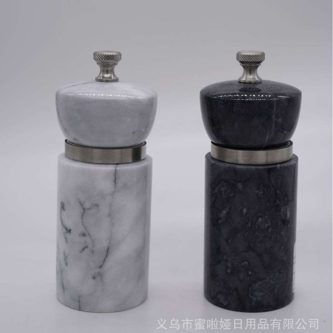 x现货陶瓷胡椒研磨器黑胡椒粒研磨瓶家用手动磨胡椒粉调味研磨瓶