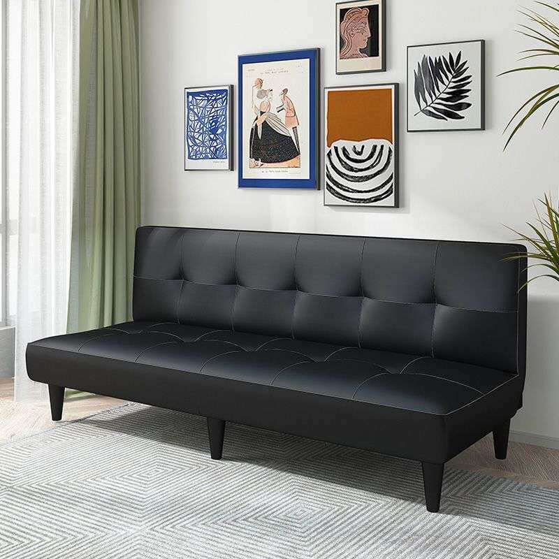 PU皮革沙发床懒人皮质三人皮艺多功能折叠沙发床两用理发店小户型