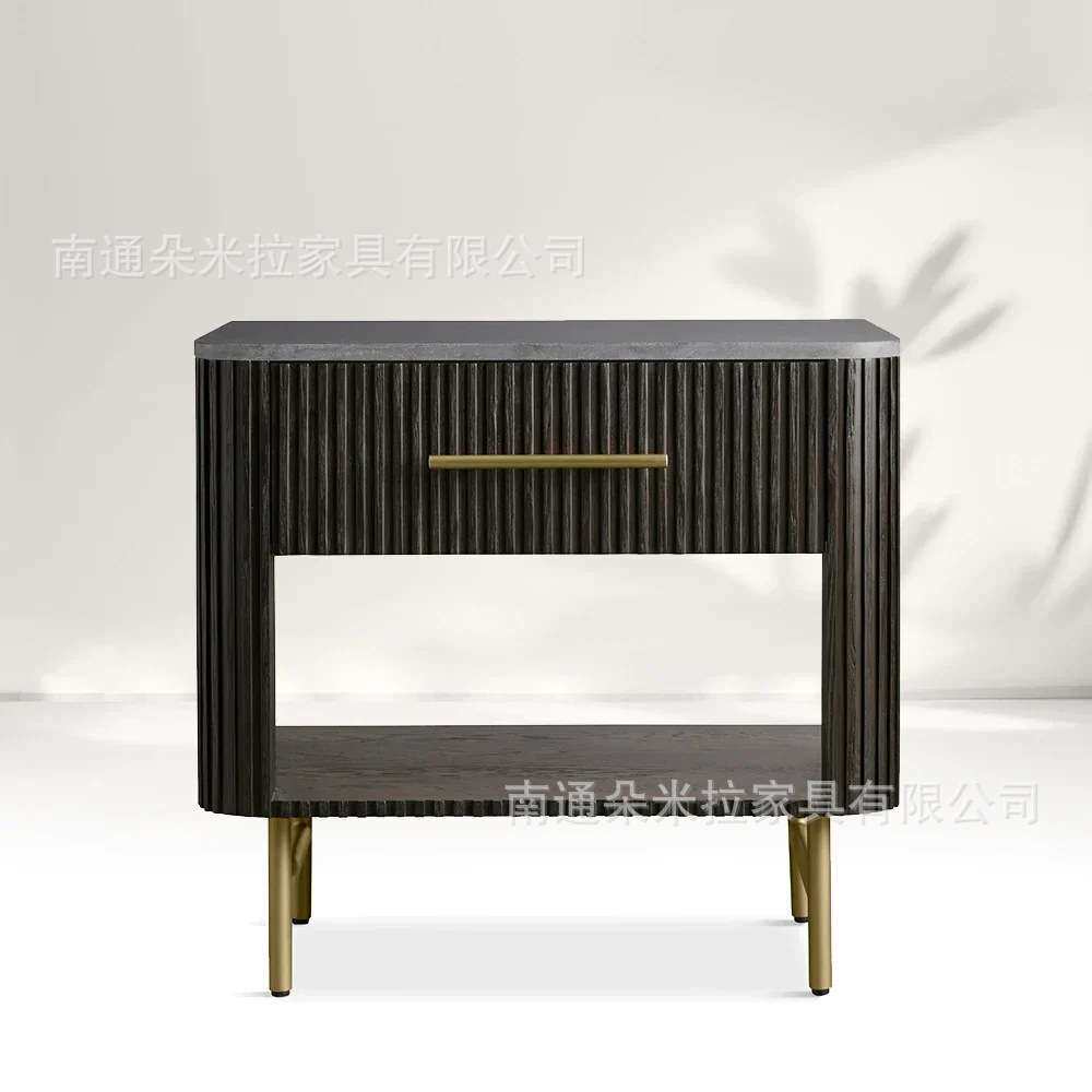 RH美式长方形茶几电视柜组合客厅家用小户型简约现代高端简约实木