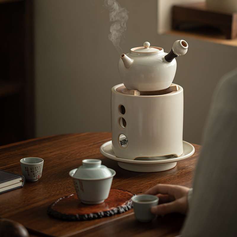 煮茶炭炉户外烧家用风炉围炉煮茶器水泡茶小火橄榄碳炉中式煮茶壶