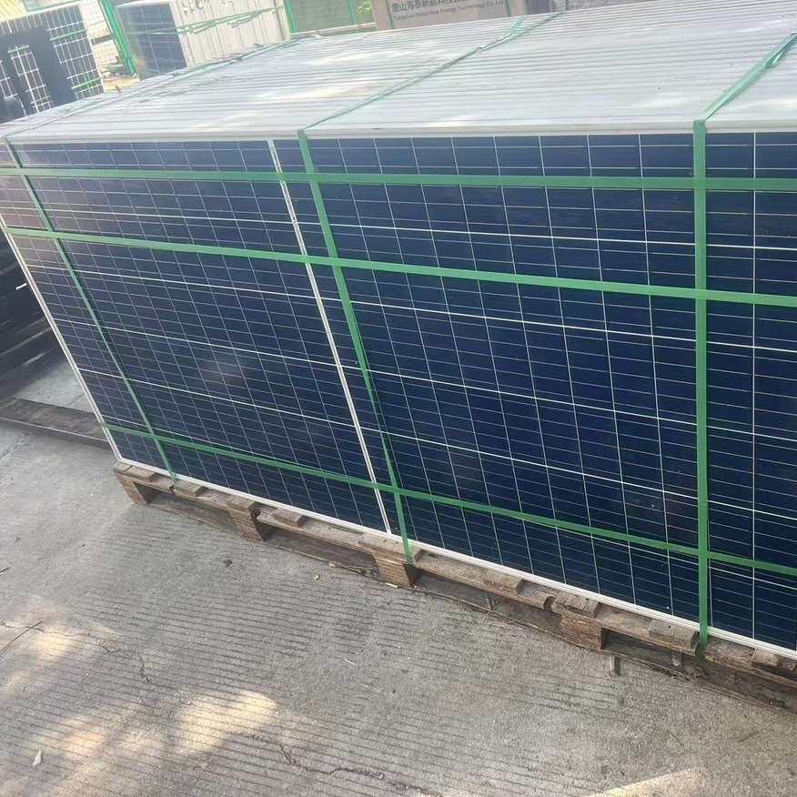 海泰光伏板多晶370W太阳能电池板项目剩余组件工程尾货库存光伏板