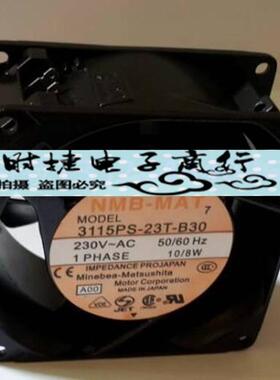NMB美蓓亚 3115PS-23T-B30 230V 8/10W 80*80*38MM 交流风机