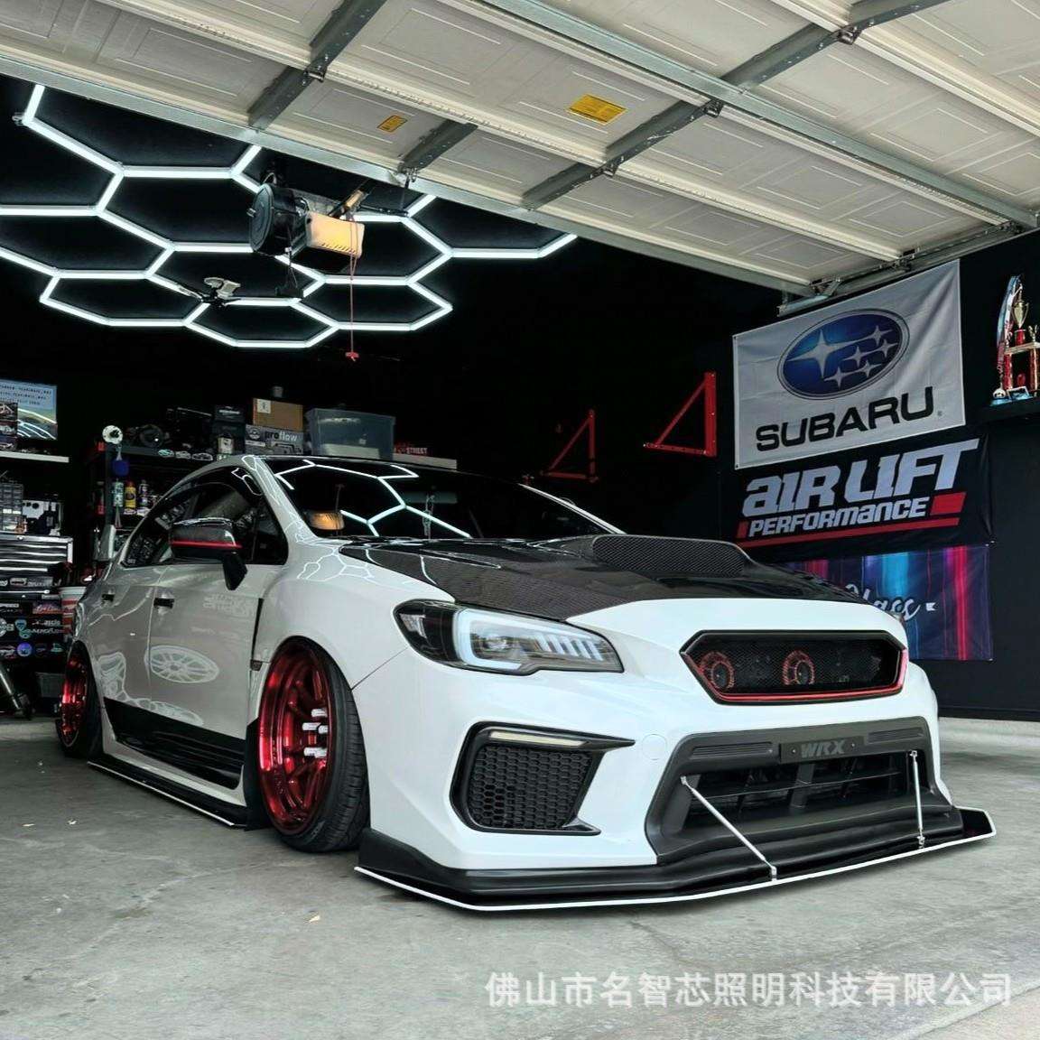 洗车店照明灯超亮LED蜂窝灯，PVC阻燃防水无尘，适合贴膜施工跨境