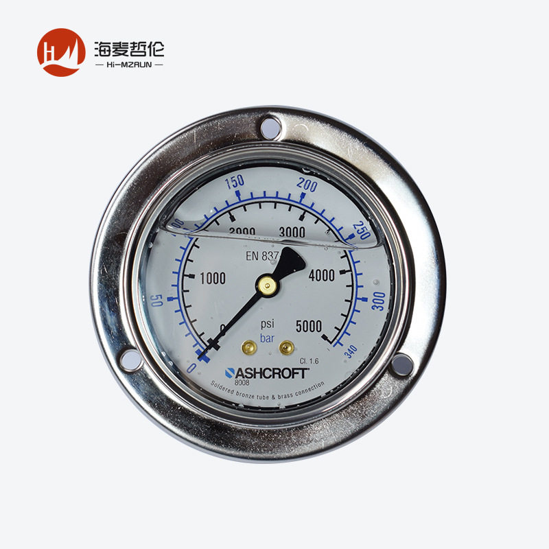 雅斯科ASHCROFT 638008A4G13CP2L5000#BR耐震波登管液压压力表