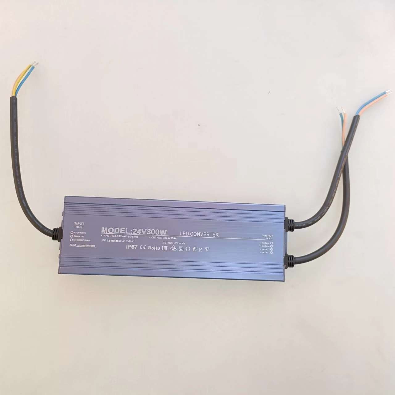 LED防水电源IP67户外电源24v300w防水开关电源12.5A足功率变压器