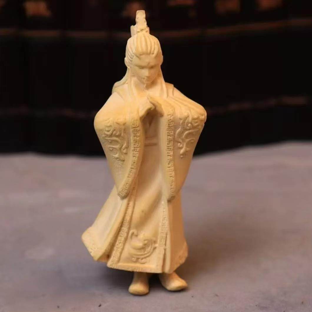 黄杨木雕魔童敖丙手把件实木雕刻工艺品文玩手把件男汽车挂件饰品