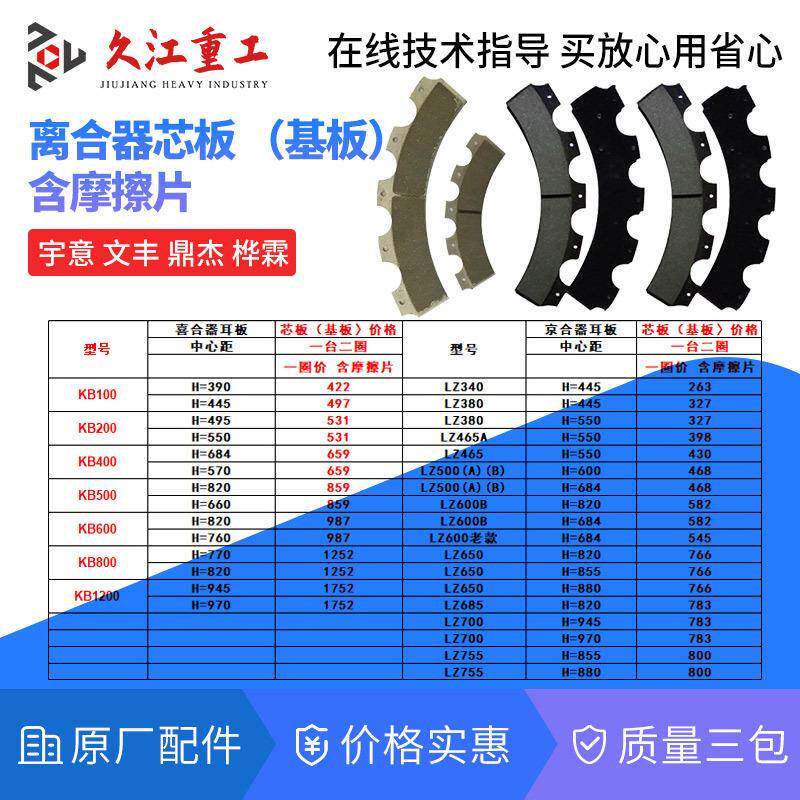 冲床配件离合器芯板摩擦片 宇意OMPI 文丰LZ 金丰CAC制动器基板