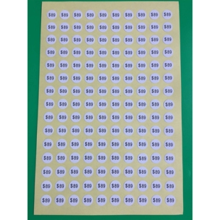 圆形标贴型号标尺码标价格标数字标QC标品名标检验标 3000个/30元
