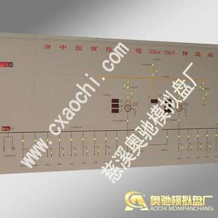 模拟屏 带灯电力模拟屏 控制模拟屏配电室电厂自控室