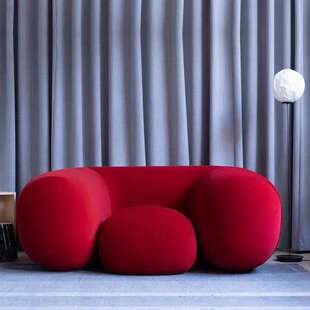 Sfoolux火MOLLO高端艺术设计懒人休闲布艺客厅单人沙发