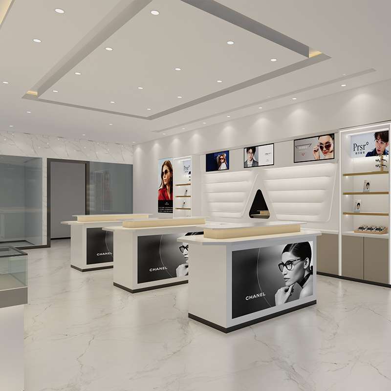 珠宝眼镜展示陈列柜烤漆中岛货柜柜台货架展示架珠宝眼镜店展柜