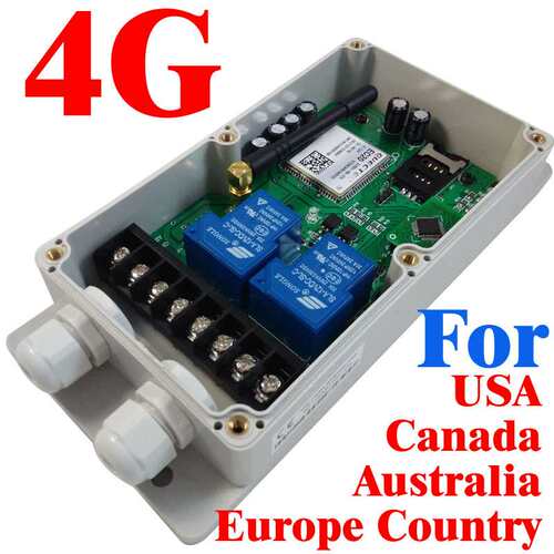 4G版GSM-CTL 4G/3G/GSM 双继电器远程控制器（外销版）
