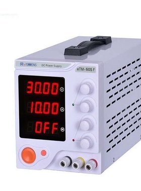 60V5A同门eTOMMENS开关直流稳压电源eTM-605F四位显示0-60V0-5A