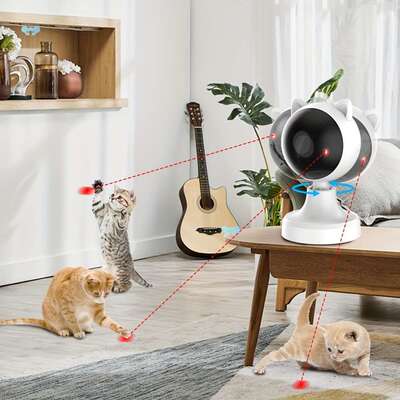 Automatic Cat Laser Toys Interactive Engaging Playtime For