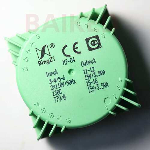 BingZi M7-04 Input 2X110V/50Hz 130C T70/B Output 15V/3.5VA