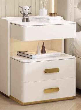 轻奢实木智能床头柜-Multifunctional松木系列-E0级安全环保-免安