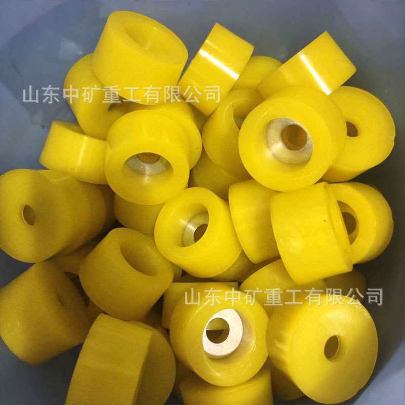 矿山固定筛网振动筛聚氨酯胶碗 牛筋胶垫 聚氨酯载重轮