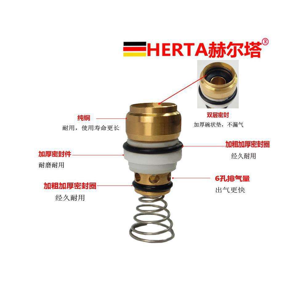 赫尔塔气动自锁快速接头滚针式小风炮气管快接快插气泵空压机配件