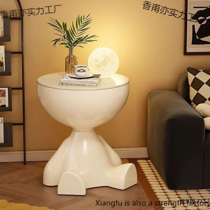 网红创意奶油风小茶几设计感平头边几小户型沙发边几超窄床头柜