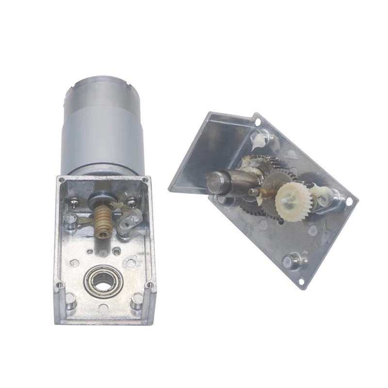 5840-555永磁直流涡轮蜗杆12V24V减速电机遥控窗帘机广告牌电机