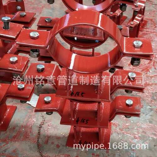 三螺栓管夹DN100 DN80 DN65 DN50 DN25 双螺栓管夹 铭意
