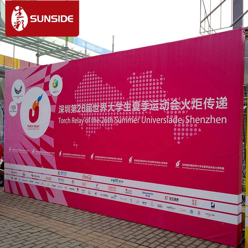 厂家制作活动展会背景板签到墙 婚庆舞台搭建热镀锌方管桁架