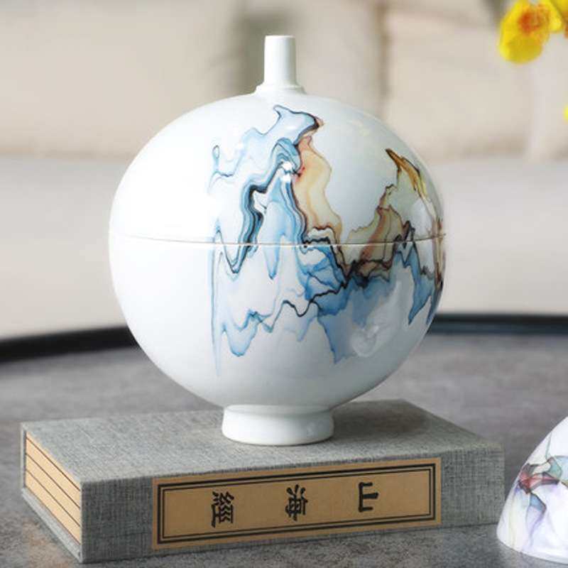 北欧陶瓷花瓶创意客厅餐桌插花干花饰品摆件酒柜家居装饰盖罐