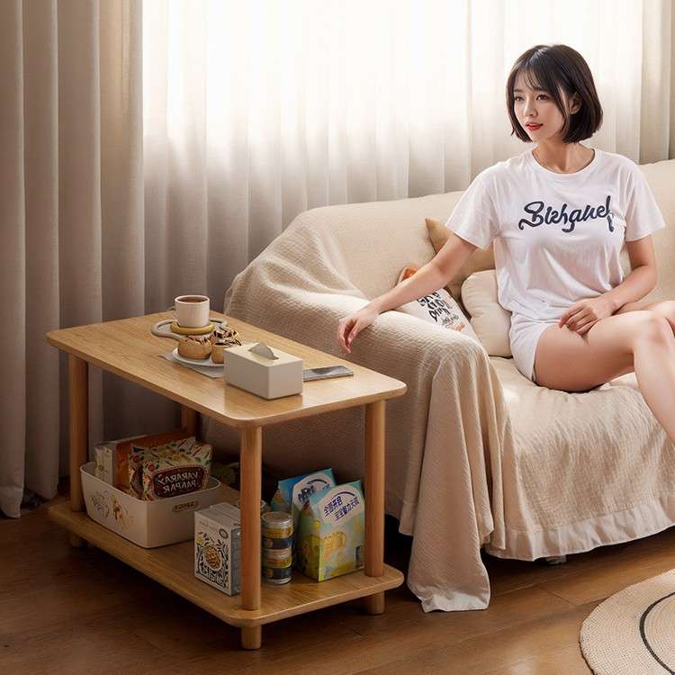 小桌子沙发边几家用客厅小户型茶几出租屋床头置物架方桌简易茶桌