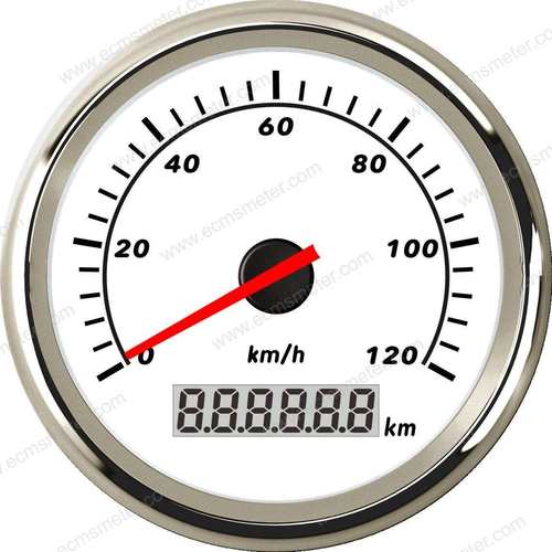 ECCW85mm螺纹改装车工程车汽车房车脉冲速度表120Km/h设置K值