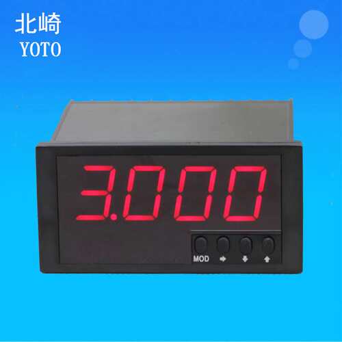 YOTO北崎DE310A100A50A5A 0.8cm大数码管显示四位智能数显电流表