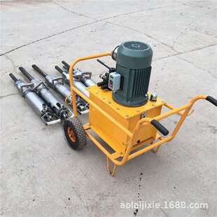 奥莱大理石矿山开山劈石机器 手推式液压劈裂机 小型柴油劈裂机