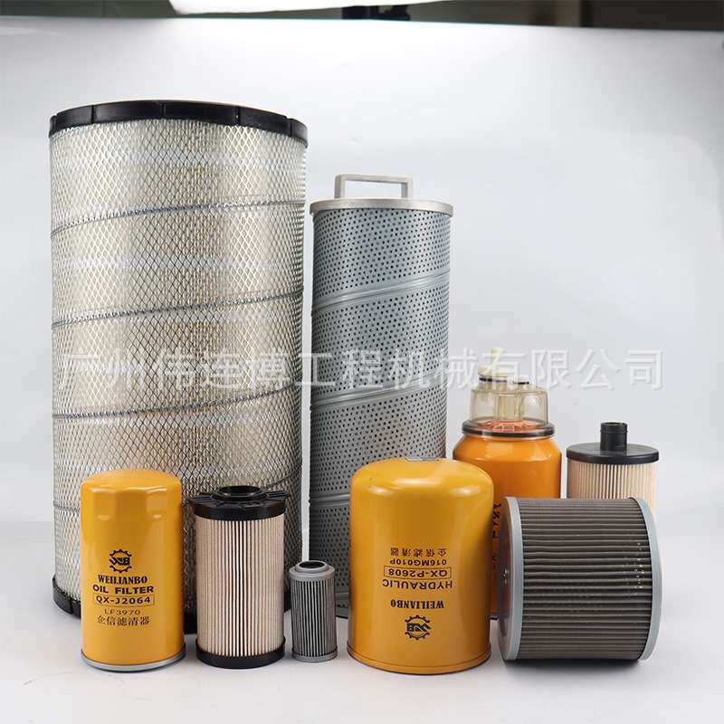 适用山河智能205-3H机油柴油滤芯油水分离器纸柴滤清器挖掘机配件