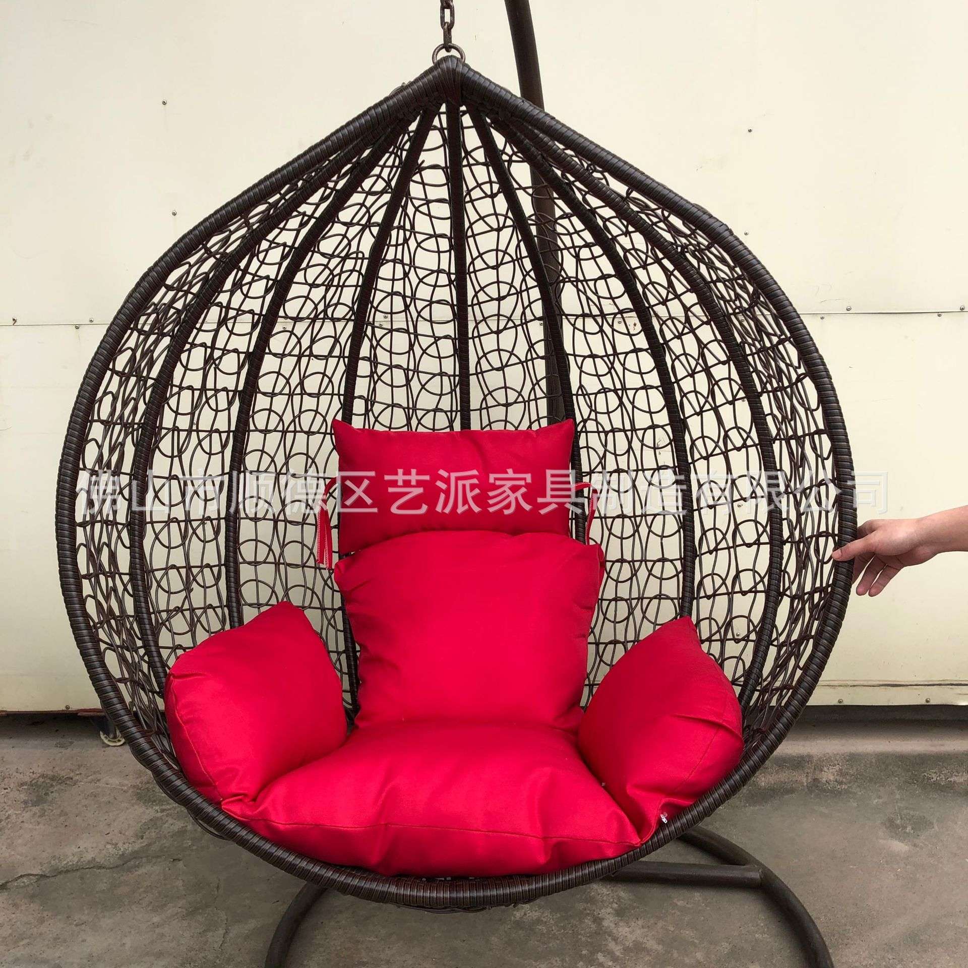 户外现代简约吊篮藤椅吊床摇椅阳台家用单人 摇篮椅卧室秋千吊椅