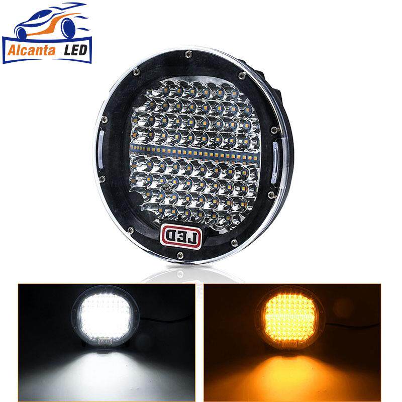 7寸高亮LED工作灯圆形300W牧马人射灯货车越野改装前杠大灯倒