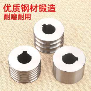 欧式压片机副轮光面3槽6槽金银首饰加工手摇压圆条配件轴打金工具