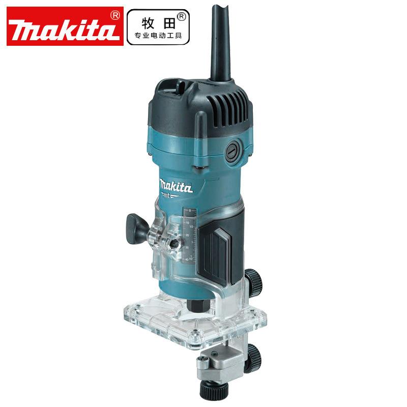 木工开槽电动工具M3700Bmakita多功能雕刻机牧田电铣铝塑板修边机
