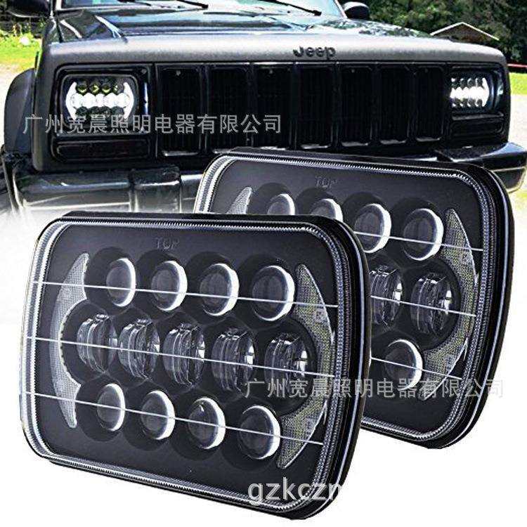 6x7寸85W工作灯适用吉普LED车前大灯5X7越野车工程车挖掘机驾驶灯