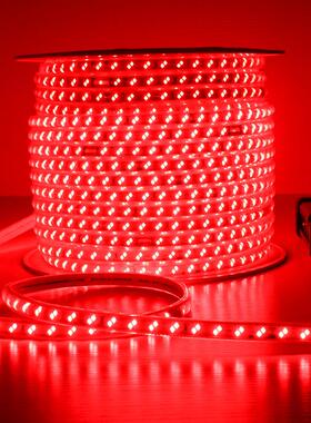 220Vled灯带白光户外防水工程127V养殖塔吊工地24V36V地下室