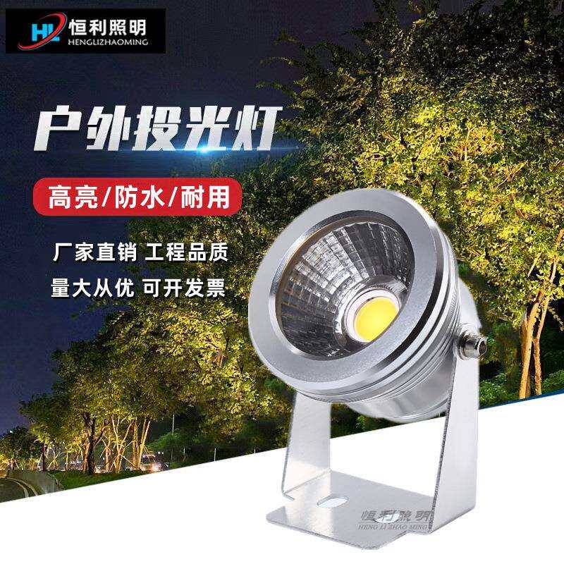 LED草坪插地灯户外射灯庭院景观绿化地插灯3w5wcob照树灯厂家直销