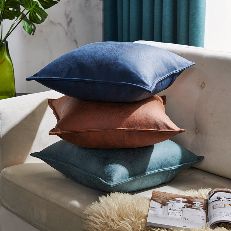 抱枕沙发客厅靠背垫高档现代轻奢风北欧科技布靠枕抱Z枕套不含芯