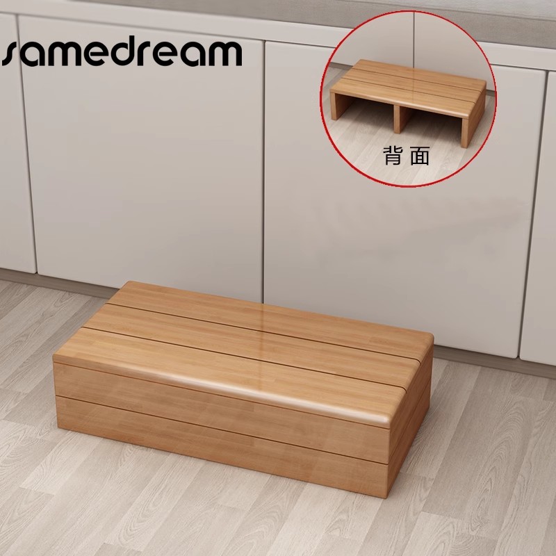 楠竹脚踩凳子g办公室脚托防翘脚踩脚神器台阶垫脚凳儿童增高小脚