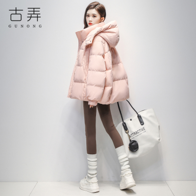 高端时尚羽绒服女小个子