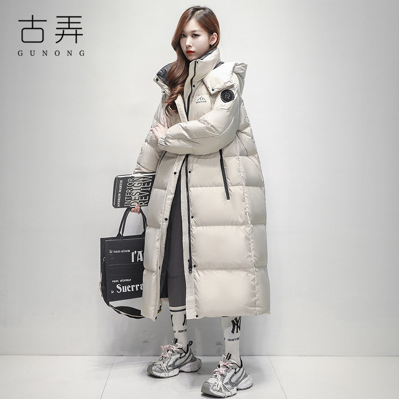 古弄超长款羽绒服女到脚踝2025极寒系列冬季新款加厚保暖高充绒量