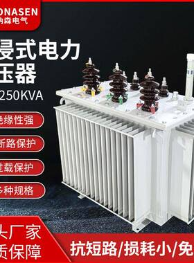 厂家直销油浸变压器电力变压器S11-250KVA电力配电变压器