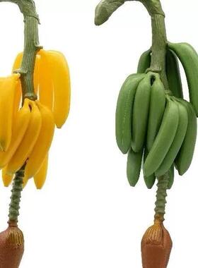 仿真黄色香蕉串香蕉花摄影道具模型仿真香蕉树芭蕉组串