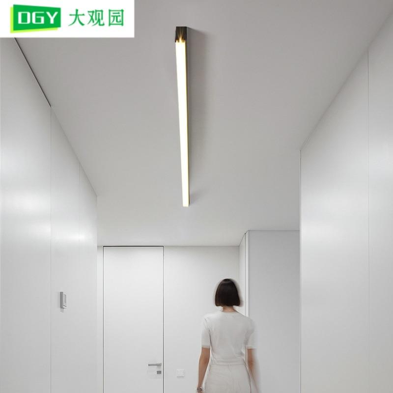 客厅灯现代简约吸顶灯家用北欧客厅主灯线性极简led灯餐厅灯具X1