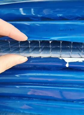 潍坊阳光板 工厂房顶棚高透光率采光板 湖蓝色静音阻燃阳光房PC板